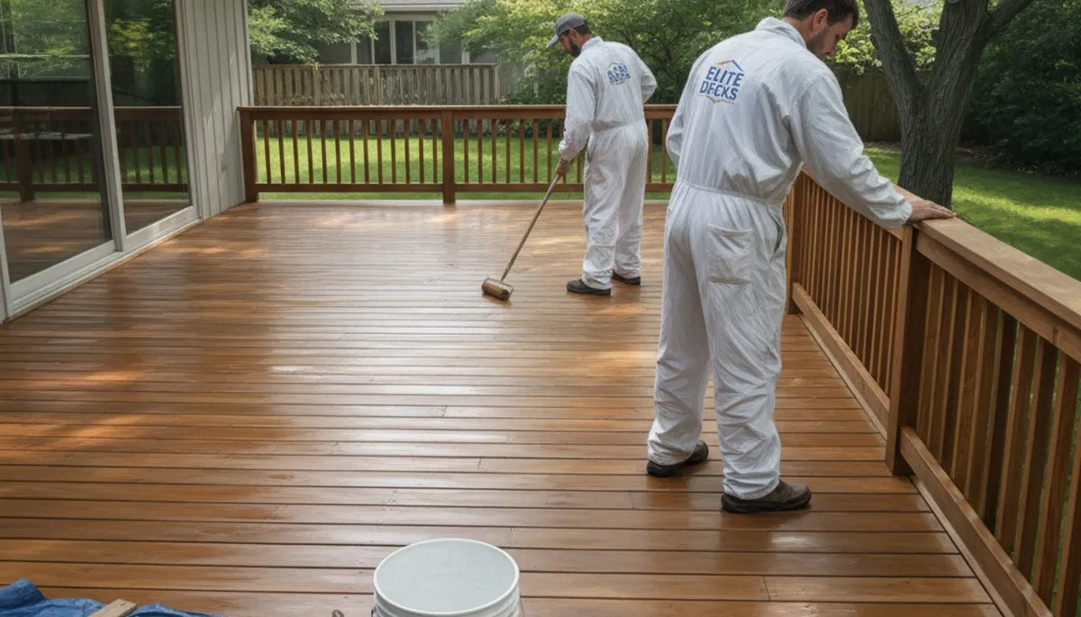 Redmond, WA deck painting service with protective coatings for Pacific Northwest weather